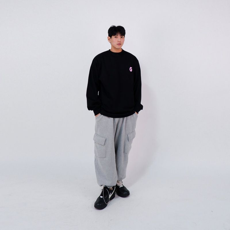 GF MAIN LOGO LONGSLEEVE - ( Black )