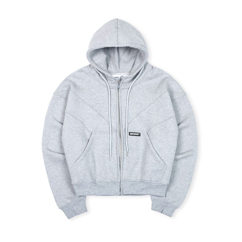 RIPOFFF Boxy Zip Hoodie