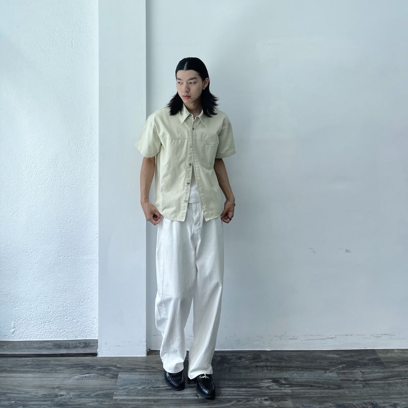 Mist Beige Utility Shirt