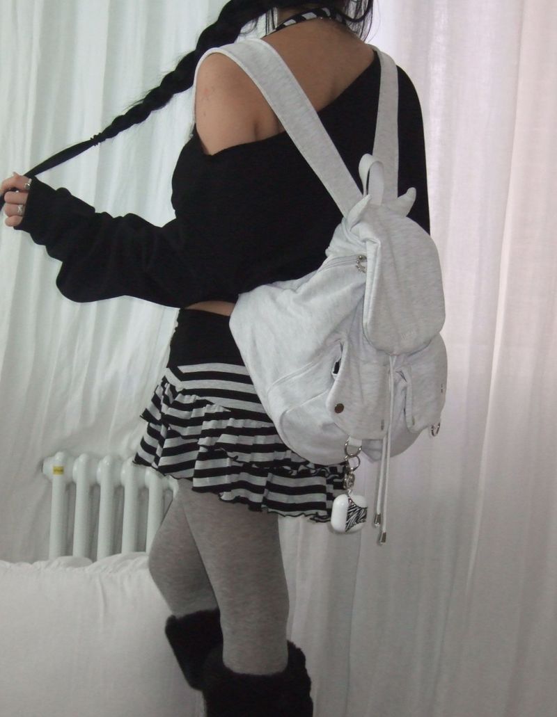 Devil Puff Backpack _ Soft Melange