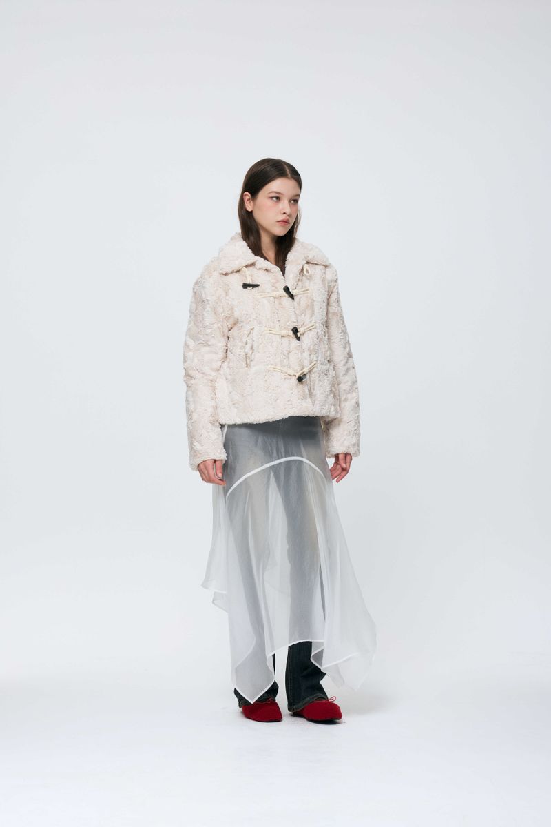 COZY FUR JACKET / BEIGE