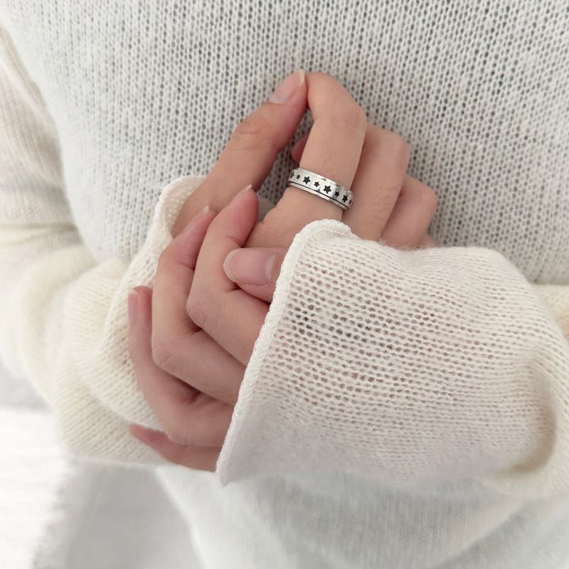 Star Spinner Band Ring