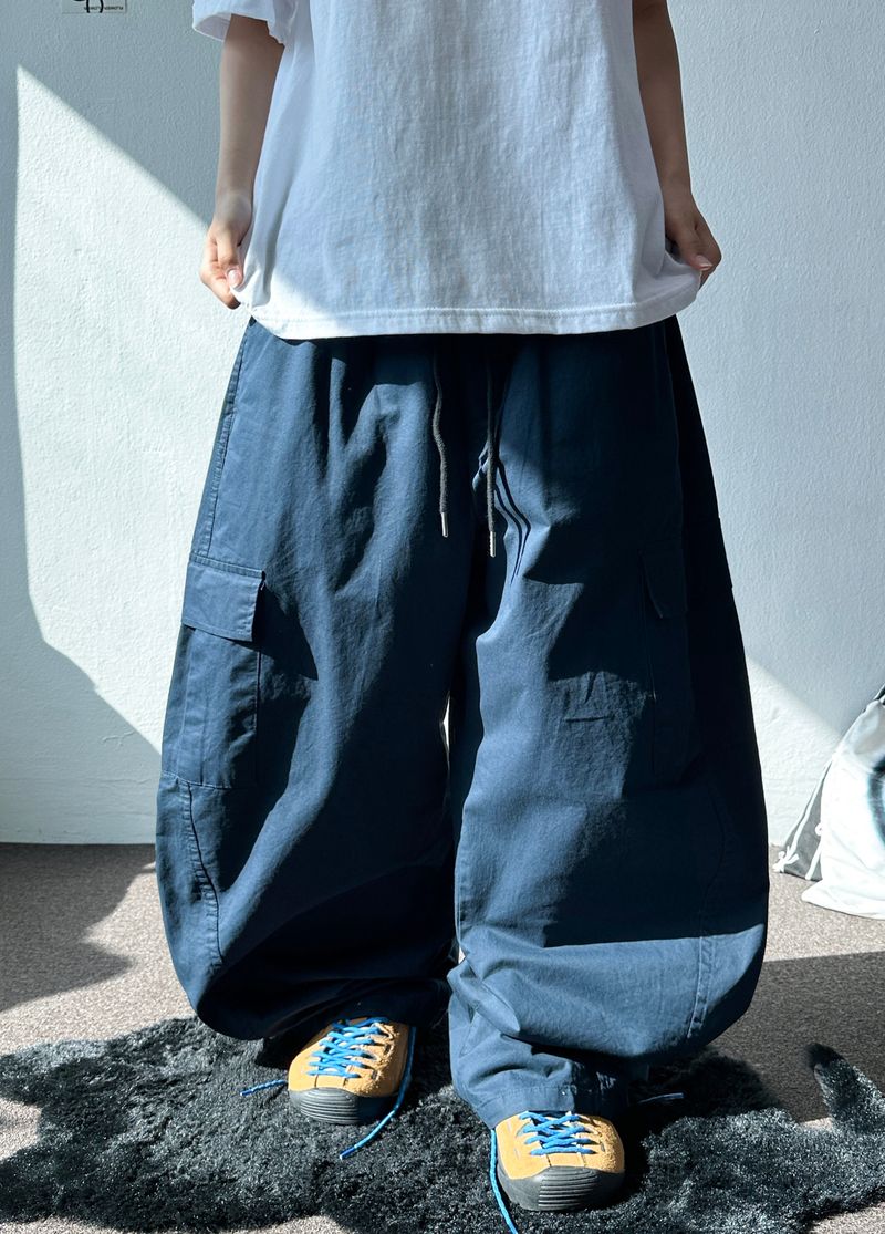Molpure Cargo Balloon Fit Pants 4color