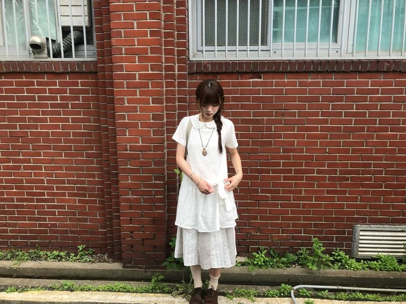 hoyo lace layered skirt