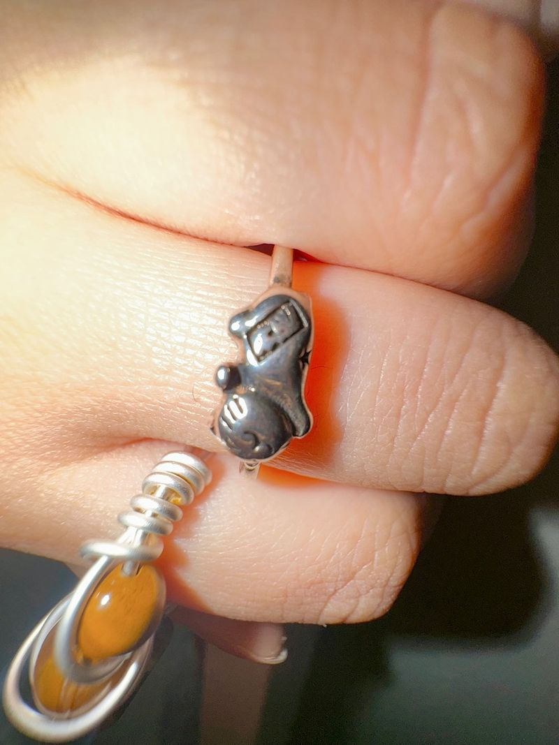 Wood pattern ring (random)