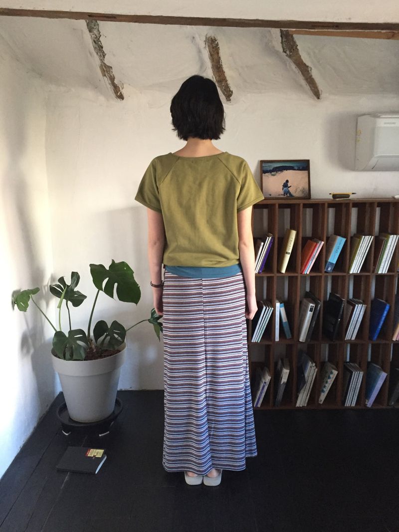 YWD STRIPE SKIRT (2color)