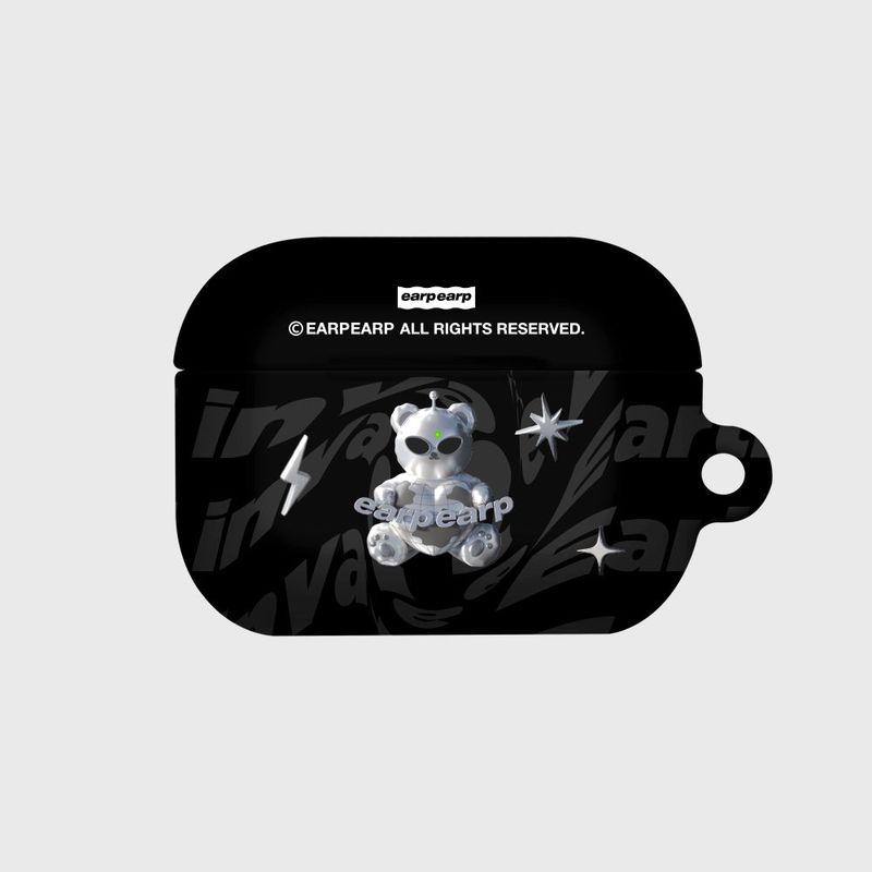 EARPEARP(アプアプ)の「SPACE NIGHT STEEL BEAR-BLACK(AIR PODS PRO-HARD)(Smartphone Accessories)」