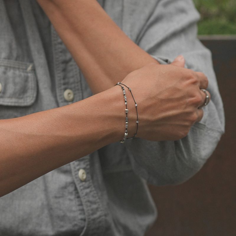 Soft Courage, double line bracelet_October Birthstone