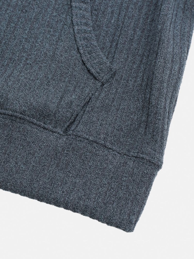 Henley neck crop hoodie