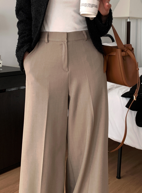 Lesen Tension Wide Slacks / 4 colors