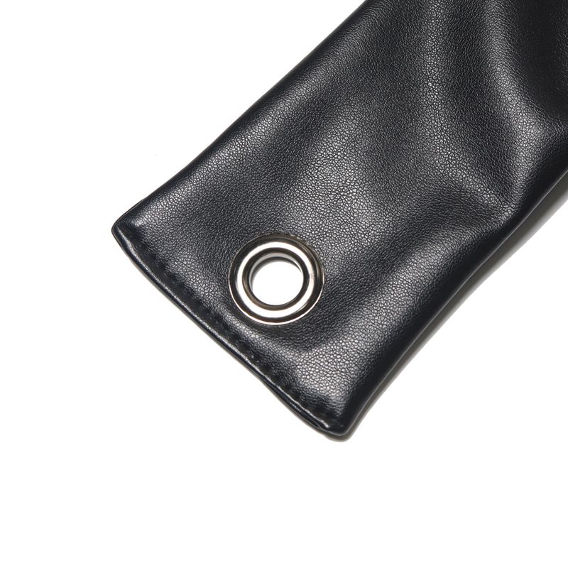 LEATHER TRANSFOAM BAG-BLACK