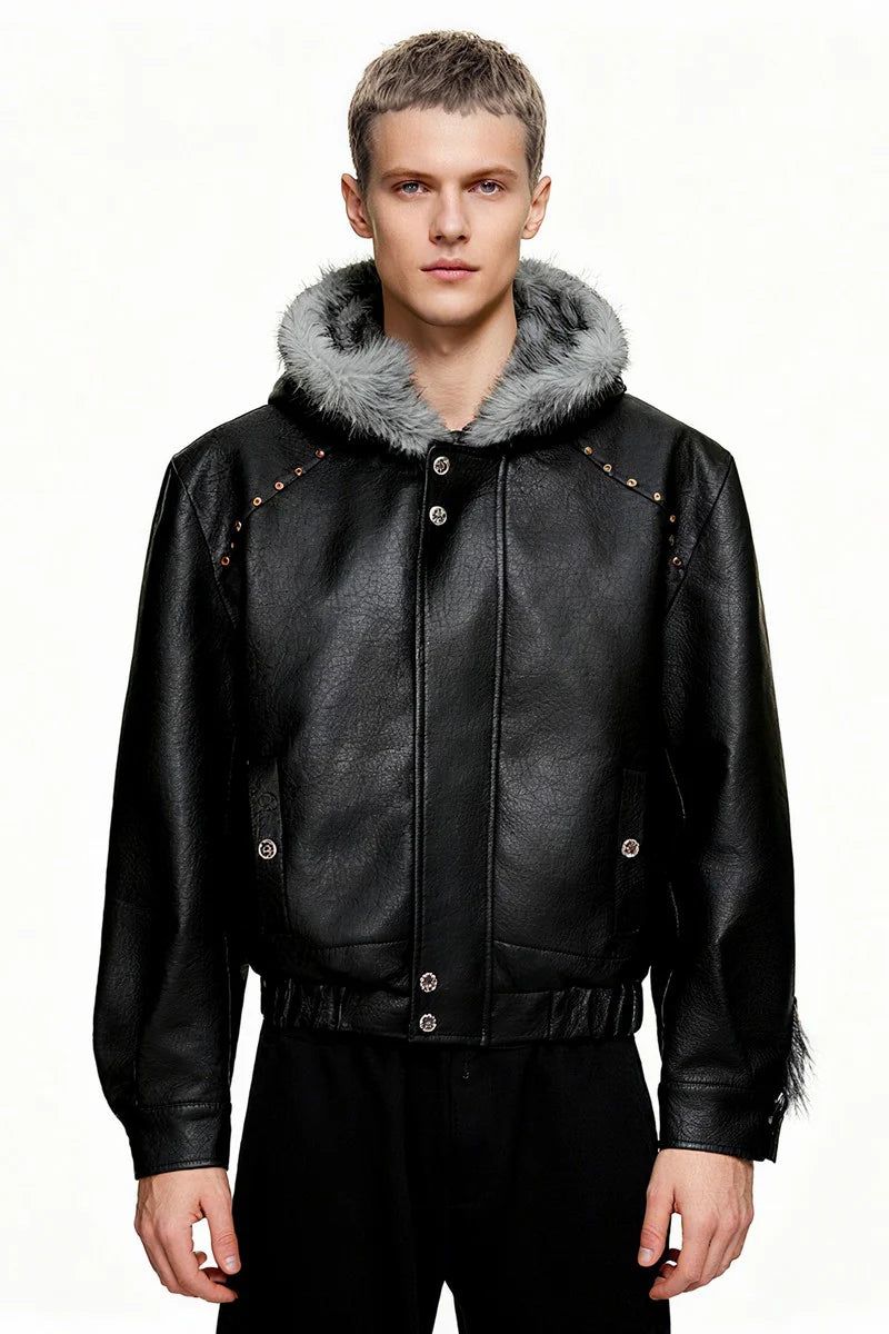 Argue Cultureの「Fur Hood Padded Biker Jacket（Jackets/Outerwear）」