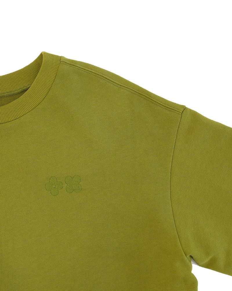 Box pleats logo mtm / green