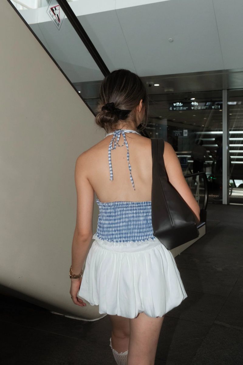 Picnic Checked Backless Top - 2 colours
