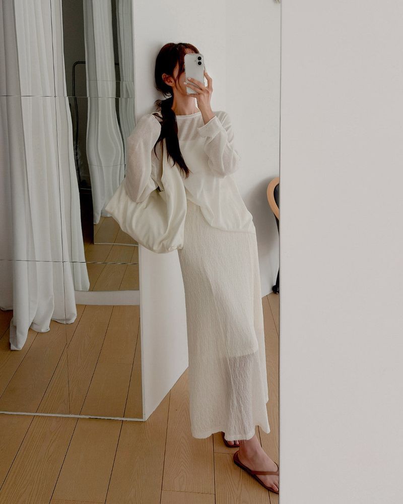 MAYBINS(メイビンス)の「Pyureng lace long skirt(Skirts)」