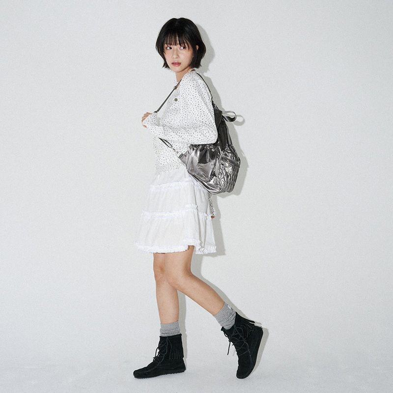 MELLO QUILTING BACK PACK (DEEP GRAY)