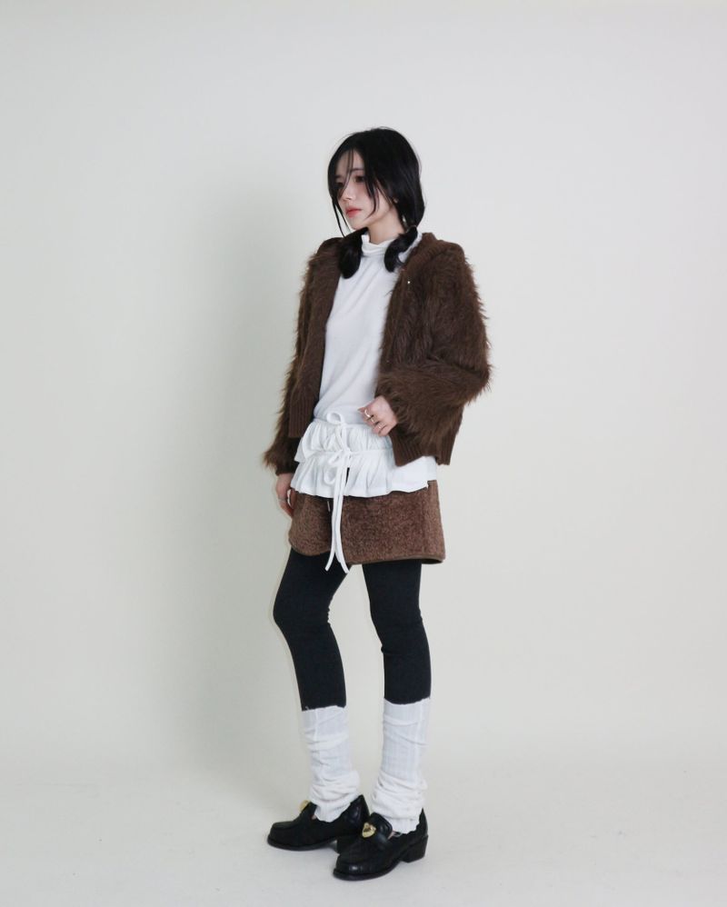 Yves Double Frill Layered Shea Turtleneck (Turtleneck)