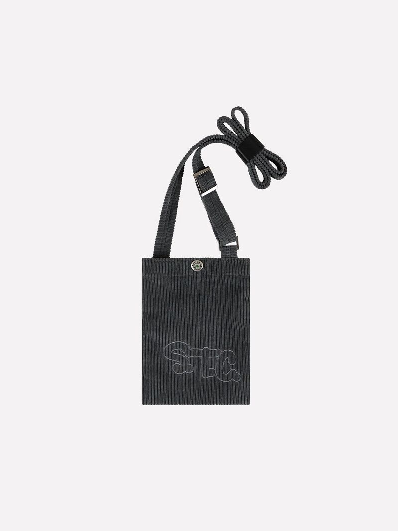 safarispot（サファリスポット）の「S.T.C. コーデュロイクロスミニバッグ (BLACK)（バッグ）」