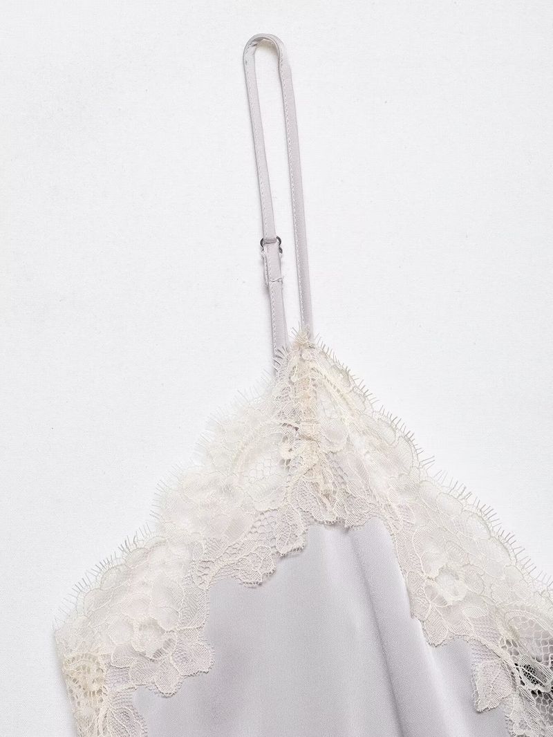 Elin Lace Trim Slip Top