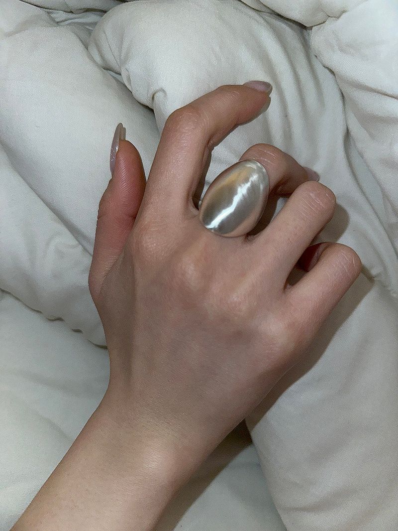 [925silver] Marui bold matt ring