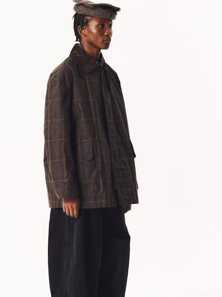 WAXED MID-LENGTH JACKET