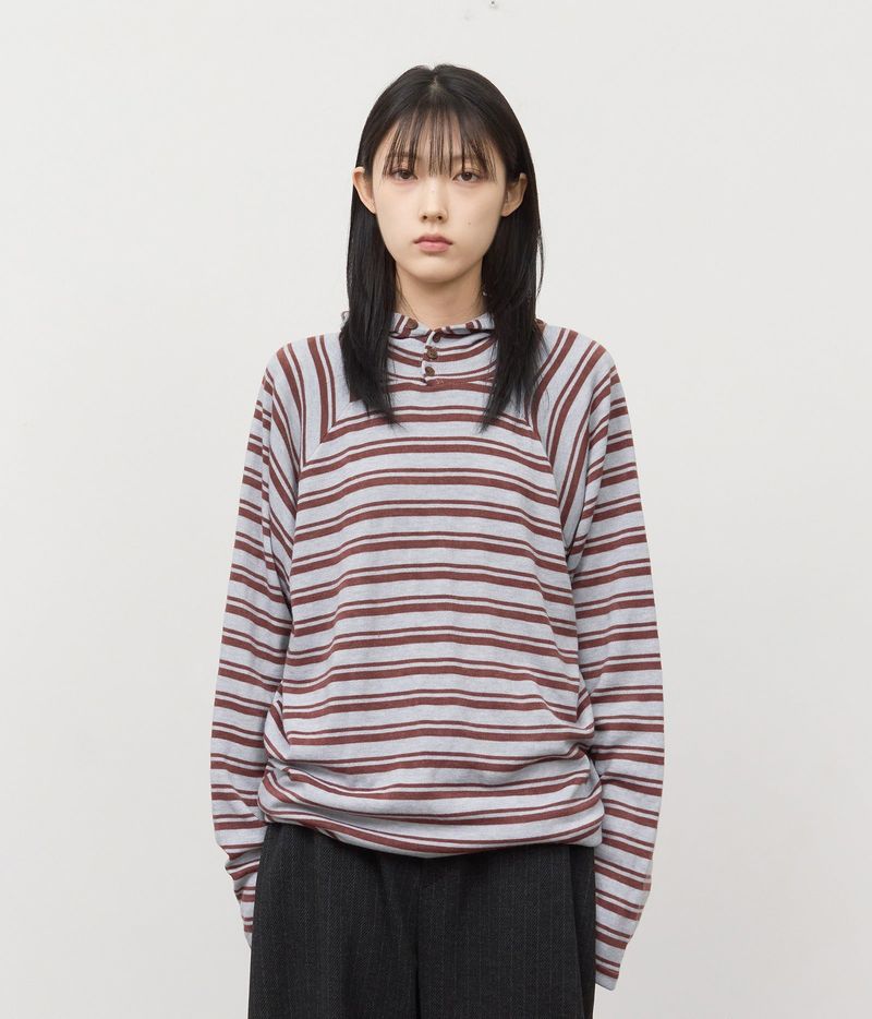 HIFIFNK(ハイファイファンク)の「Su Striped Knitted Hoodie(Tops)」
