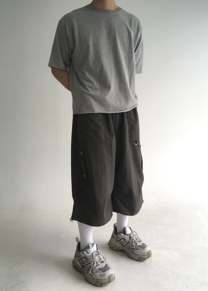 strap pintuck bermuda pants(3colors)