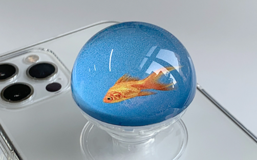 Blue goldfish Bead Talk