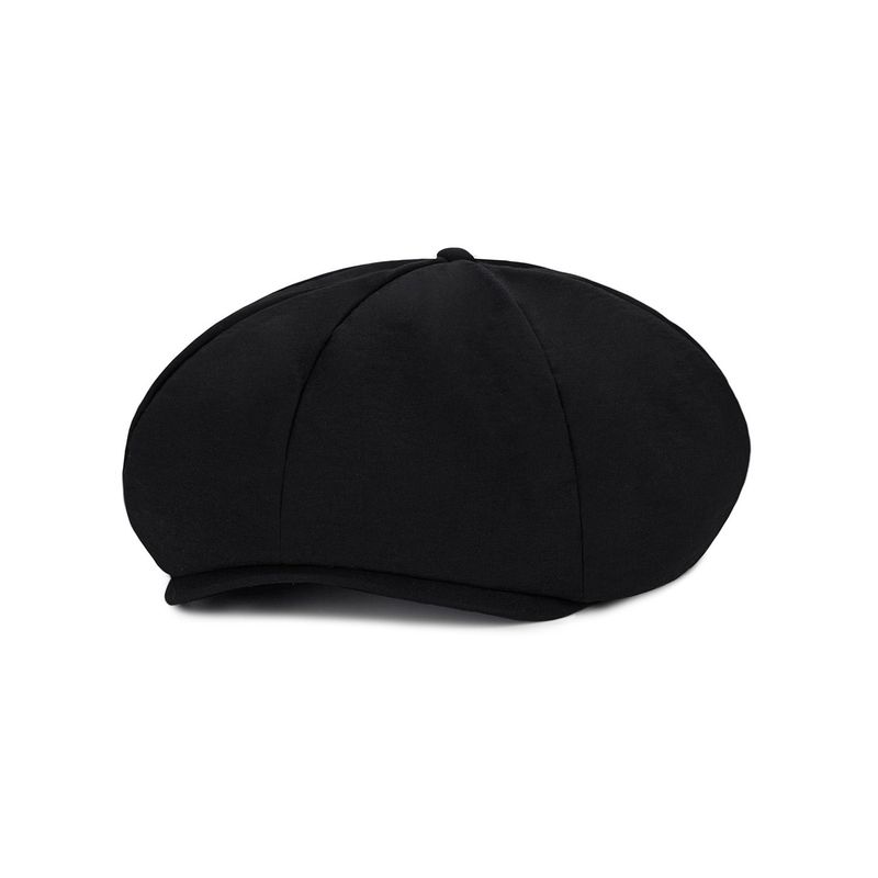 VA Curved Logo Easy Fit Newsboy Cap / Black