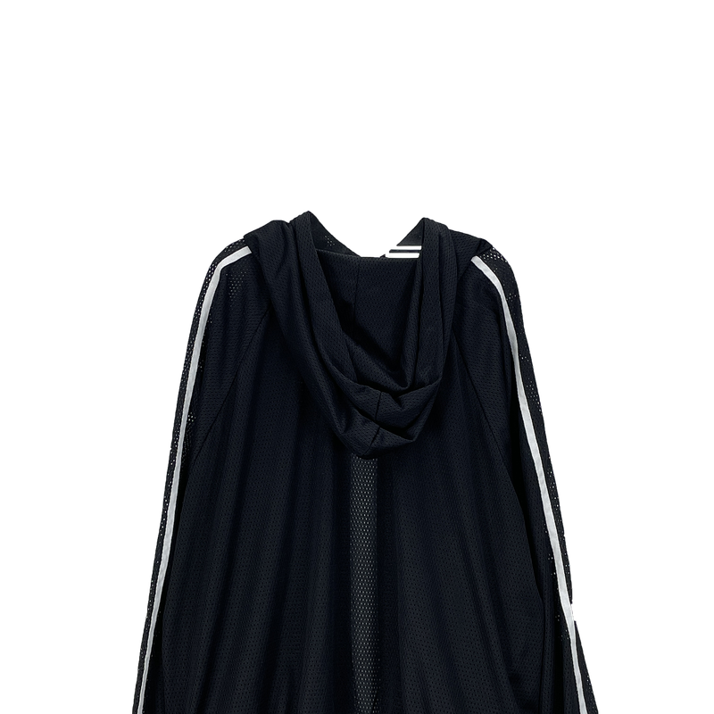 mesh track hooded jacket