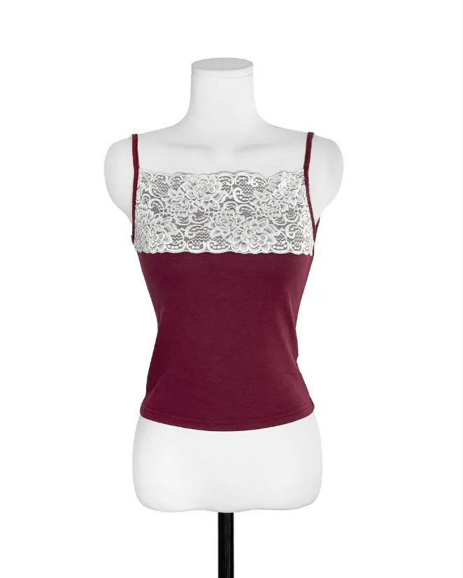 up tier lace camisole top
