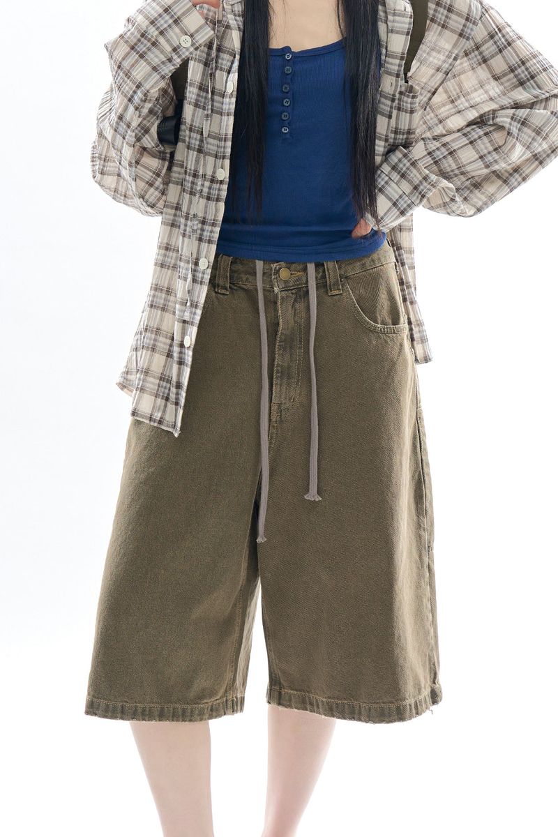 Mud retro bermuda pants