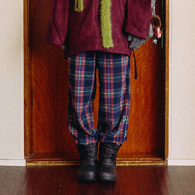 KOOKEESEE(クキシ)の「Winter Polar Fleece Jogger Pants (check multi)(Pants)」