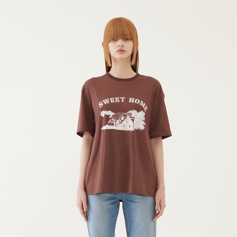 SWEET HOME T-SHORT (BROWN)