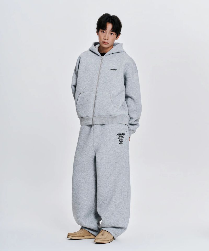 10TH SLASH BALLOON NEOPRENE PANTS_GREY