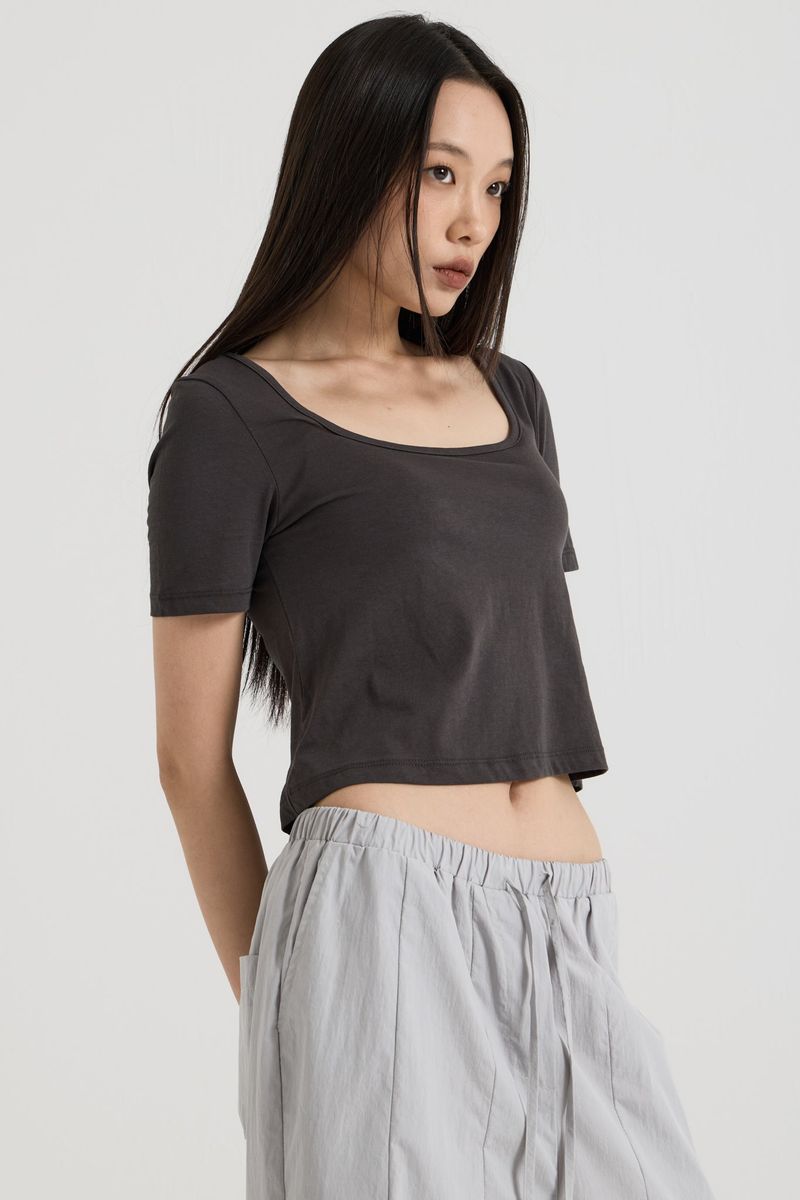 Reversible T-shirt, Charcoal