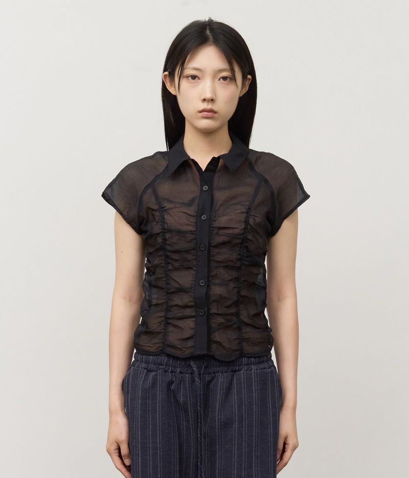 HIFIFNK（ハイファイファンク）の「(W) Peony Wrinkled Blouse（Tops）」