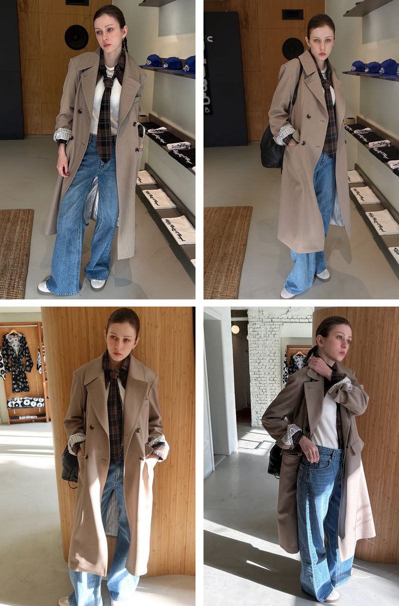 MAXIMAL DOUBLE COAT_BEIGE