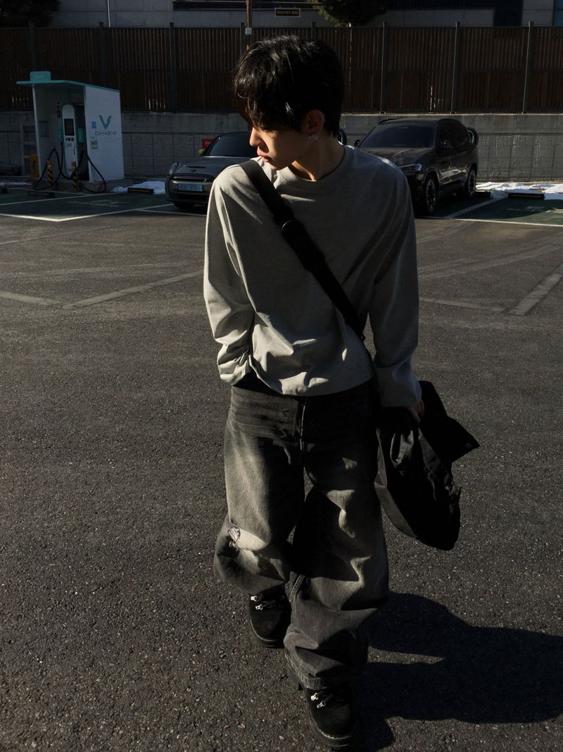 Poin Basic Crop Long Sleeve 3C