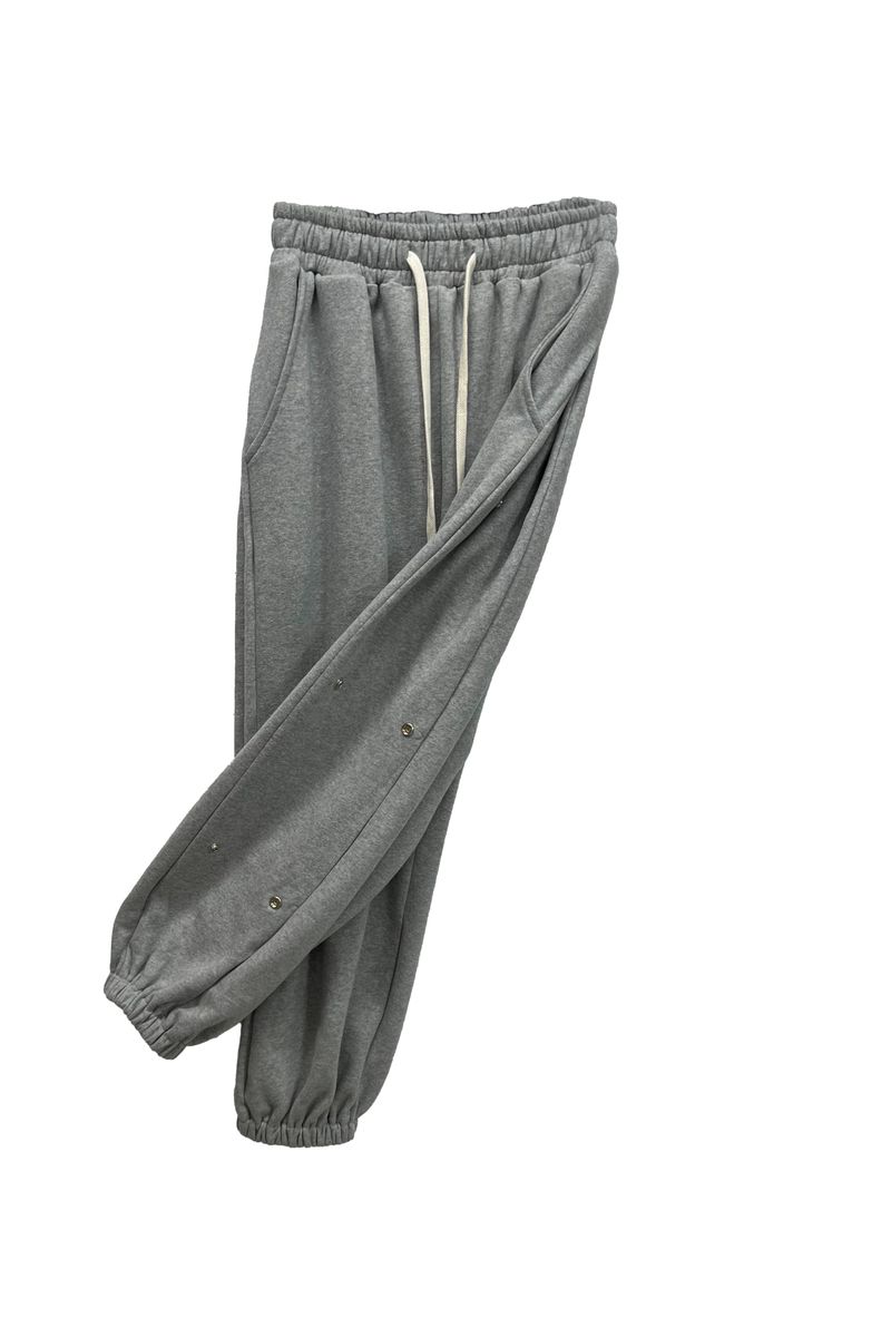 GOODLUCK HEART SNAP OFF SWEAT PANTS / MELANGE