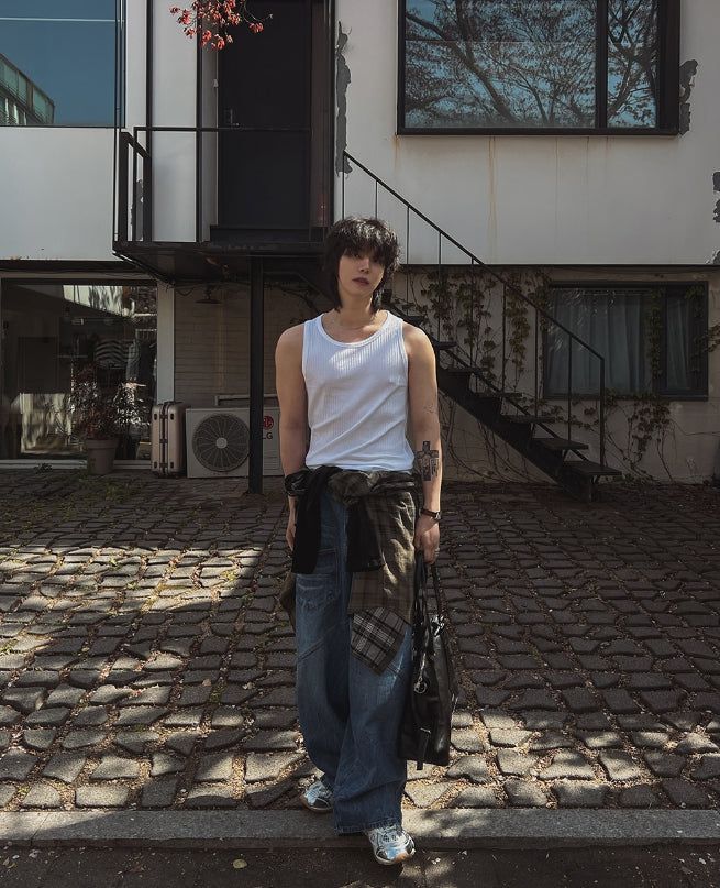 Glo Ribbed Layered Sleeveless
