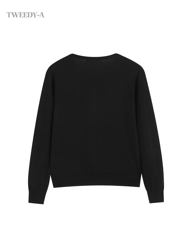 Basic Cashmere Mixed Round Cardigan 6 Colors