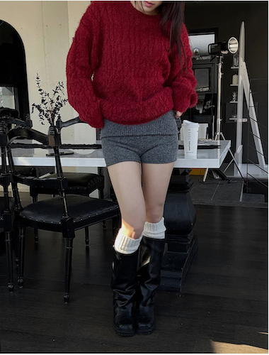 [F/W] Knit short pants