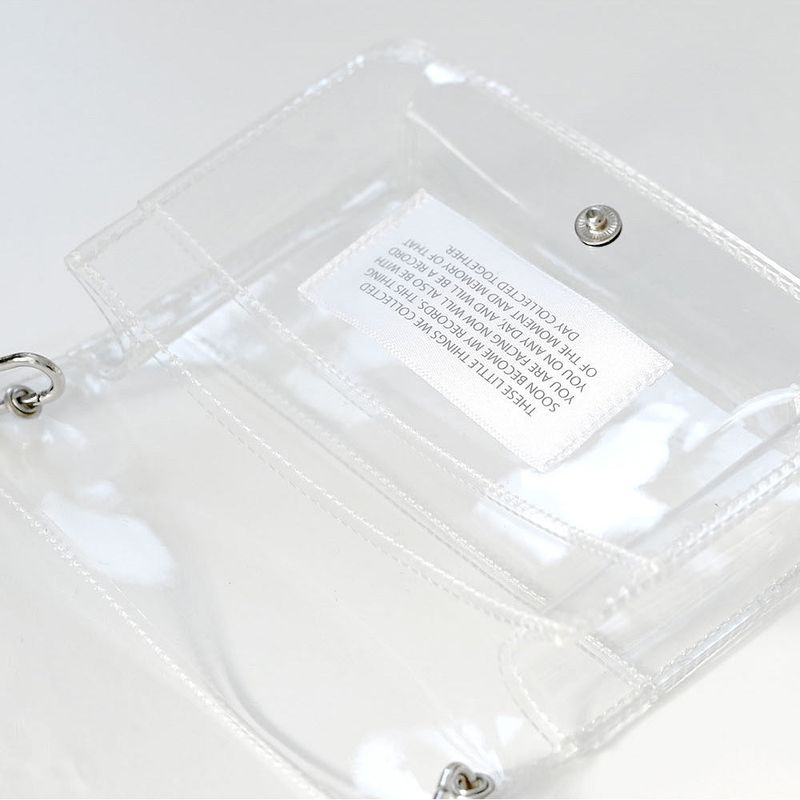 Clear pvc mini chain bag