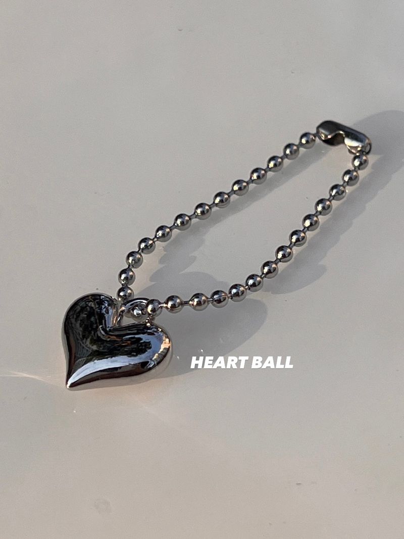 [3YPE] SILVER Chain Ball Keyring / TREEFORFIVE345