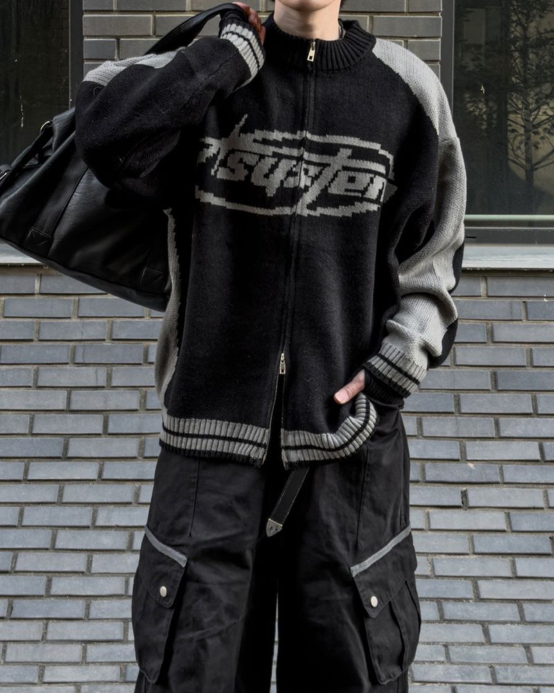 Corel Two-Way Raglan Knit Zip-Up