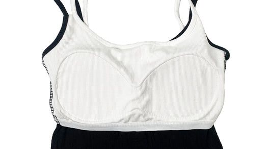 Molan Color Matching Layered Button Cap Sleeveless