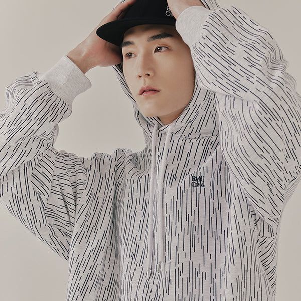 ROMANTIC CROWN(ロマンティッククラウン)の「RAIN CAMO HOODIE_LIGHT GREY(Tops)」