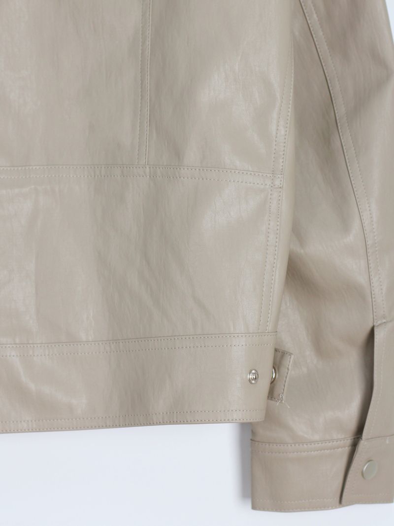 Bella Biker Leather Jacket (2color)