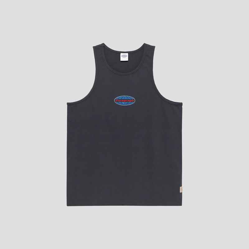 PARAGRAPH(パラグラフ)の「EMBROIDERED OVAL LOGO SLEEVELESS(Tops)」